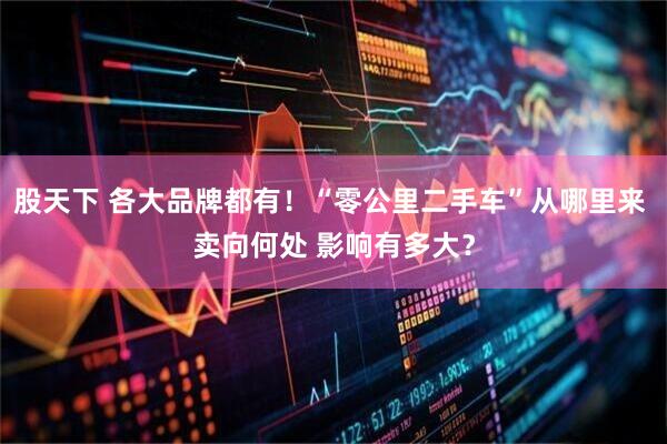 股天下 各大品牌都有！“零公里二手车”从哪里来 卖向何处 影响有多大？