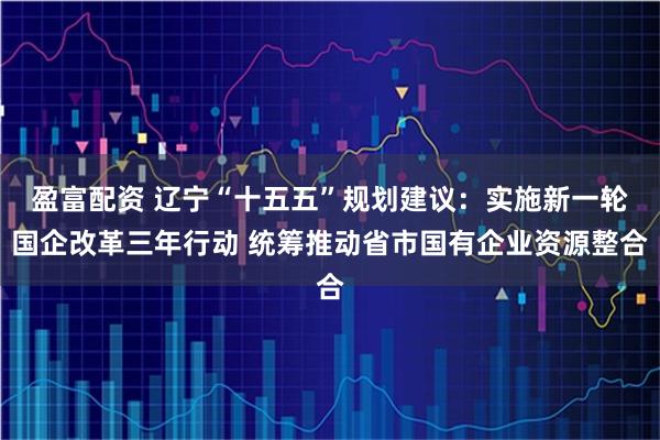 盈富配资 辽宁“十五五”规划建议：实施新一轮国企改革三年行动 统筹推动省市国有企业资源整合