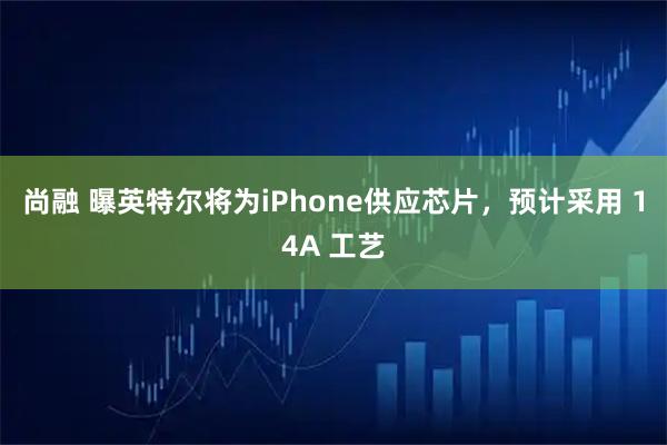 尚融 曝英特尔将为iPhone供应芯片，预计采用 14A 工艺