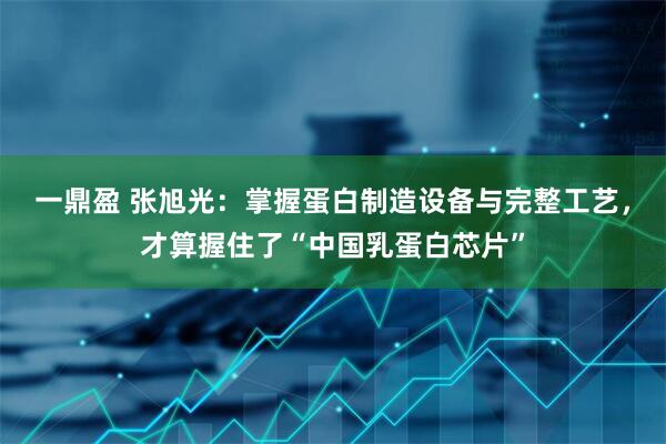 一鼎盈 张旭光：掌握蛋白制造设备与完整工艺，才算握住了“中国乳蛋白芯片”